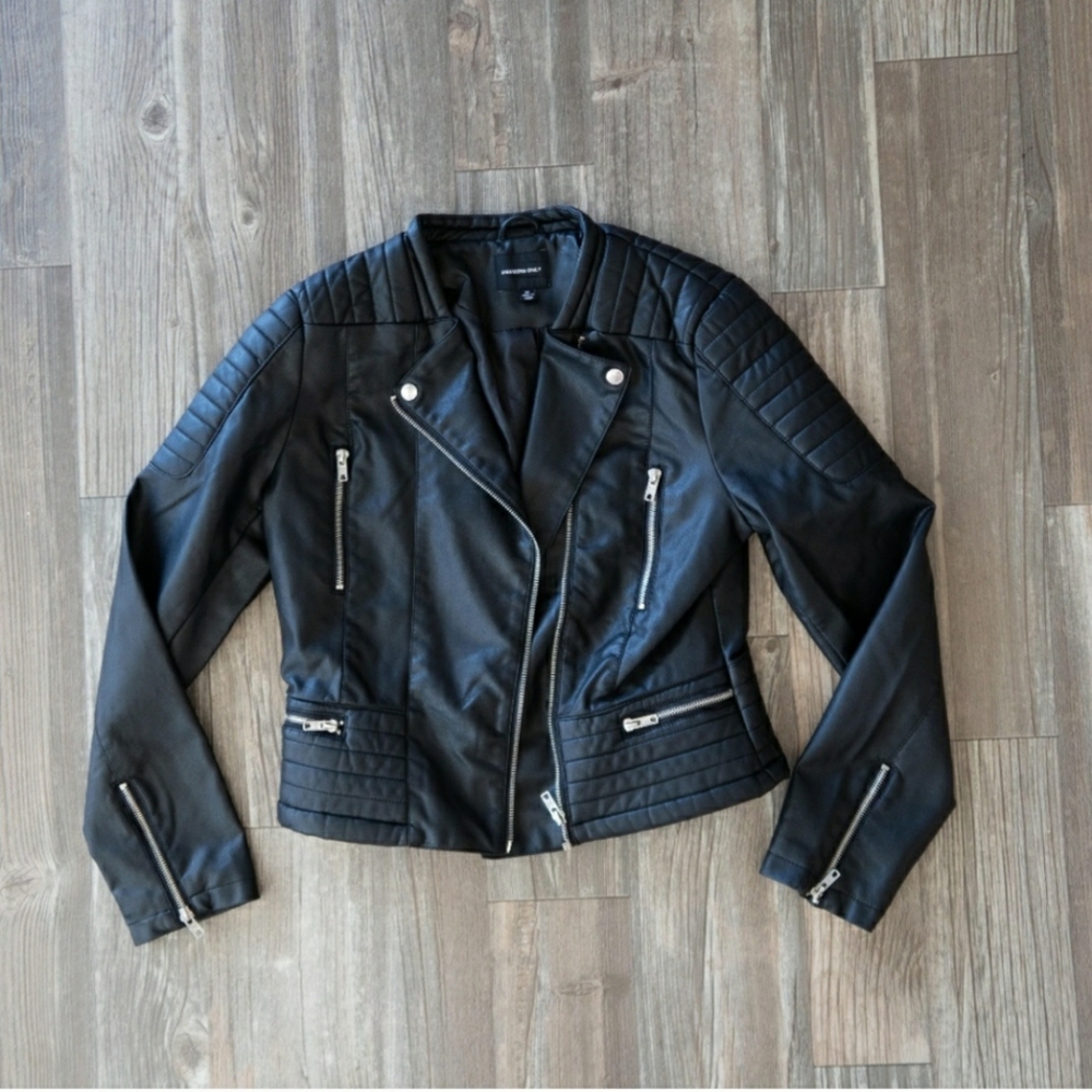 Members Only Faux Leather Moto Jacket
